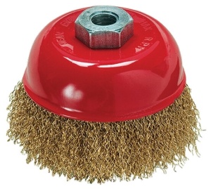 Щетка д/болгарки 125мм ,М14(чашка) Matrix 74606