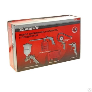 Набор пневмоинструмента, 5пред.// Matrix/ 57304