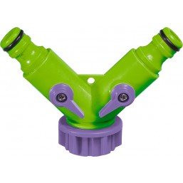 Разветвитель 2-х канальный,регул.со штуцерами, PALISAD/66426