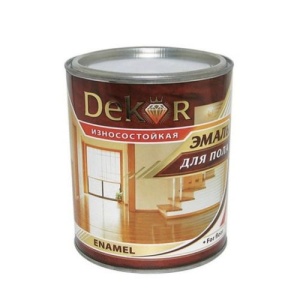 Эмаль DEKOR д/пола желт кор 1,8кг Кубань