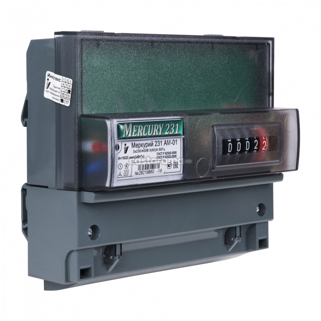 Эл счетчик 231 АМ-01 5(60А)3ф 
