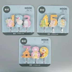 Набор крючков на липучке 