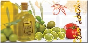 Кафель настенный Декор 40,5*20,1 ВОГ Олива(13шт)