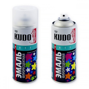 Аэрозоль эмаль флуоресцентная (KU-1201,белая ,520мл)