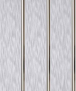 Панель потолочная ПВХ  3-х пол.Дождь Серый Серебро 0,25*3м АКВАТОН