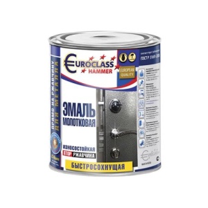 Эмаль декоративная EUROCLASS с молотк эфф.золото 0,8кг Кубань