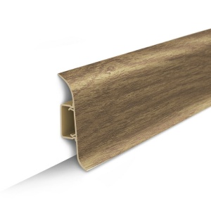 Плинтус Идеал Классик с центральной планкой 281 Палисандр (55мм*2,2м)