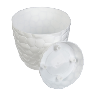 Кашпо КАМНИ D220мм 4,8л белый М3174