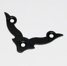 Уголок декор. фигурный УДФ 70-S черный матовый НН