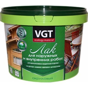 Лак акрил д/вн.и наруж. работ глян 2,2кг ВГТ