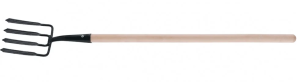 Вилы копальные 4-х рогие,190х220мм с черенком/63804