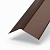 Планка конька плоского ПЭ-01-8017-ОН(коричневый)190х190х2000