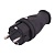Эл вилка 106-0400-0105/105 16А 220V (каучук)