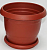 Кашпо ТОПРАК  3л с подд. терракотовый А5220