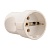 Розетка 715-0600-606 штепсельная с/з белый