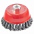 Щетка д/болгарки 100мм ,М14(чашка) Matrix 74628