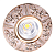 Светильник 143-15886,MR16 YS5084 OIL Pink+GOLD (пот)