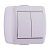 Выключатель 710-0200-101 NATA двойной белый