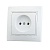 Розетка 702-0202-121 Deriy б/з белый керамика