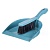 Щетка-сметка с совком ИДЕАЛ серо-голубой М5171