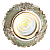 Светильник 143-15880,MR16 YS5057 GREEN+GOLD (пот)