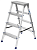 Стремянка алюминиевая 2-сторонняя 3 ступени/63-0-023/