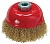 Щетка д/болгарки 125мм ,М14(чашка) Matrix 74606