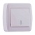 Выключатель 711-0200-105 DEMET проходной белый