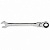 Ключ комбинированный трещеточный 19мм, хром CrV Matrix 14871